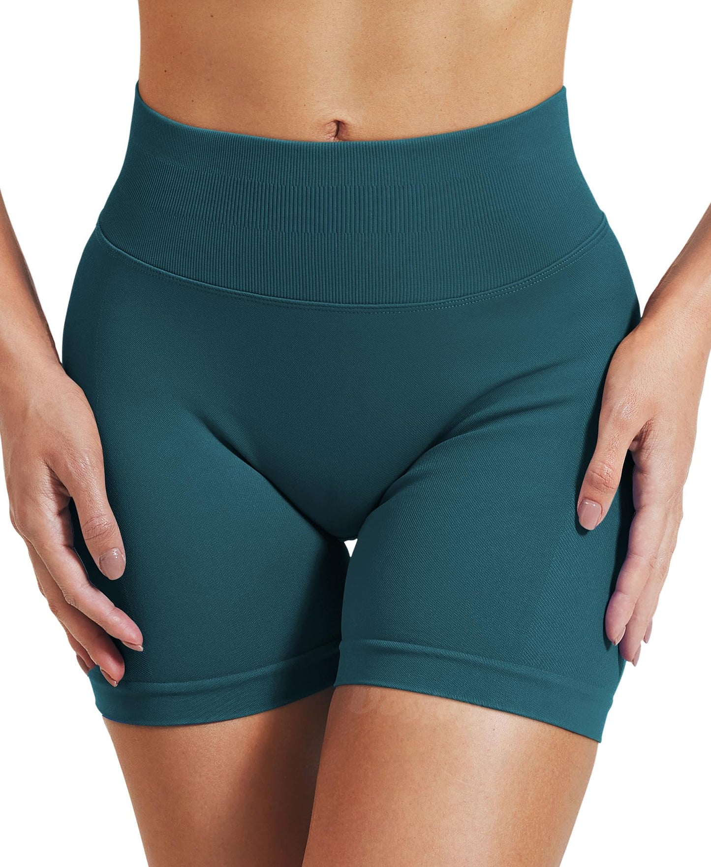 VOYJOY Women Workout Impact Shorts 2.5"/ 3.6"/ 4.5"/ 6" Scrunch Butt Lifting Gym Seamless Booty Biker Shorts
