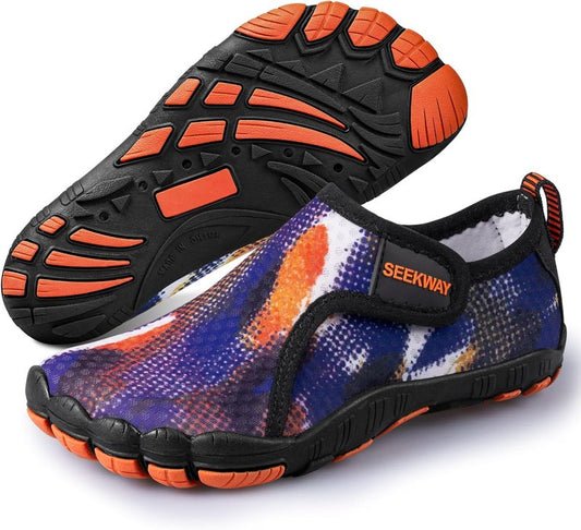 Kids' Barefoot Water Shoes - Quick-Dry Sand Shoes with Wide Toe Box for Hiking, Swimming, Beach & Pool | Non-Slip Toddler Footwear