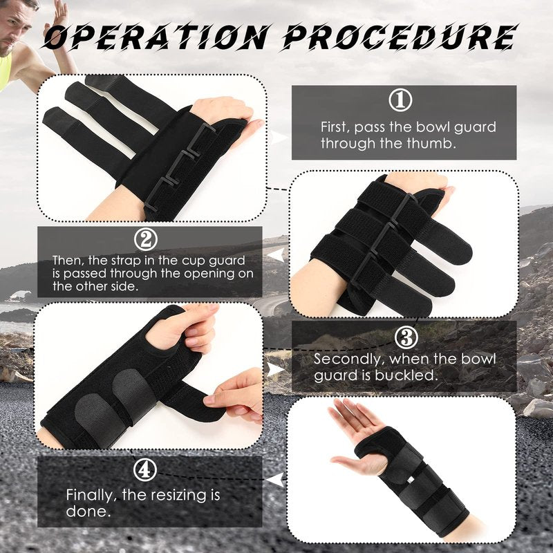 Konohan 2 Pcs Wrist Brace for Kids Youth Carpal Splints Wrist Brace Sports Night Support with Adjustable Compression Straps for Children Sleep(Black,Age 8-12)
