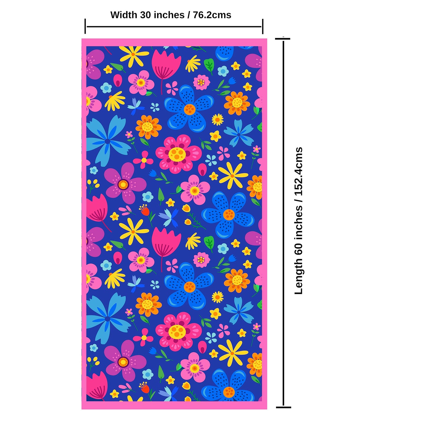 Microfiber Beach Towel for Kids - Thin and Large (30"x60") - Floral - Absorbent, quick dry, sand free, lightweight, blanket - toddler, girls, boys - For Sports, Pool, Picnic, Camping, Travel, Swim