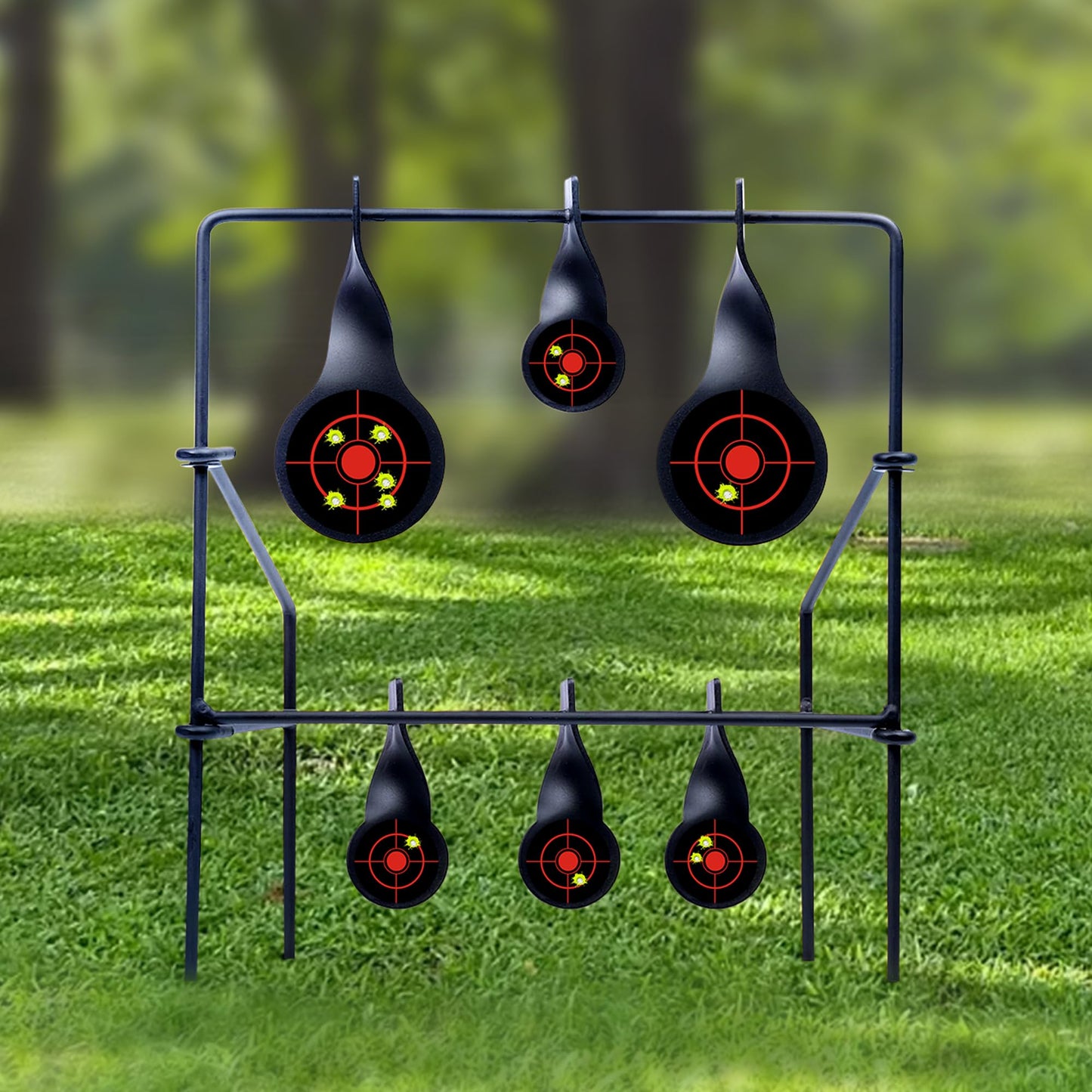 NYEONHRT 6" Shooting Targets Splatter Target Stickers, 100 Pcs Self Adhesive Paper Targets for Shooting Range with Fluorescent Yellow Impact Feedback for Gun Airsoft Rifle Shooting Accessories