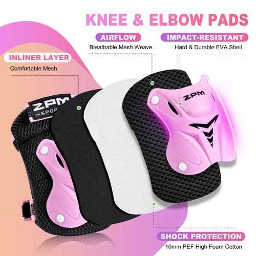 2PM SPORTS Pink S Inline Skates & Pink S Protective Gear Set