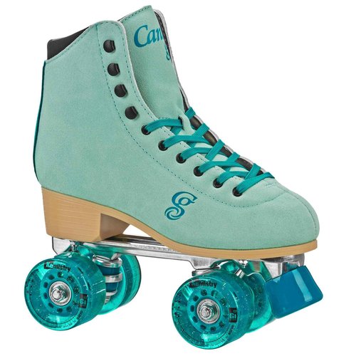 Candi GRL Carlin Quad Roller Skates Green/Blue Size 06