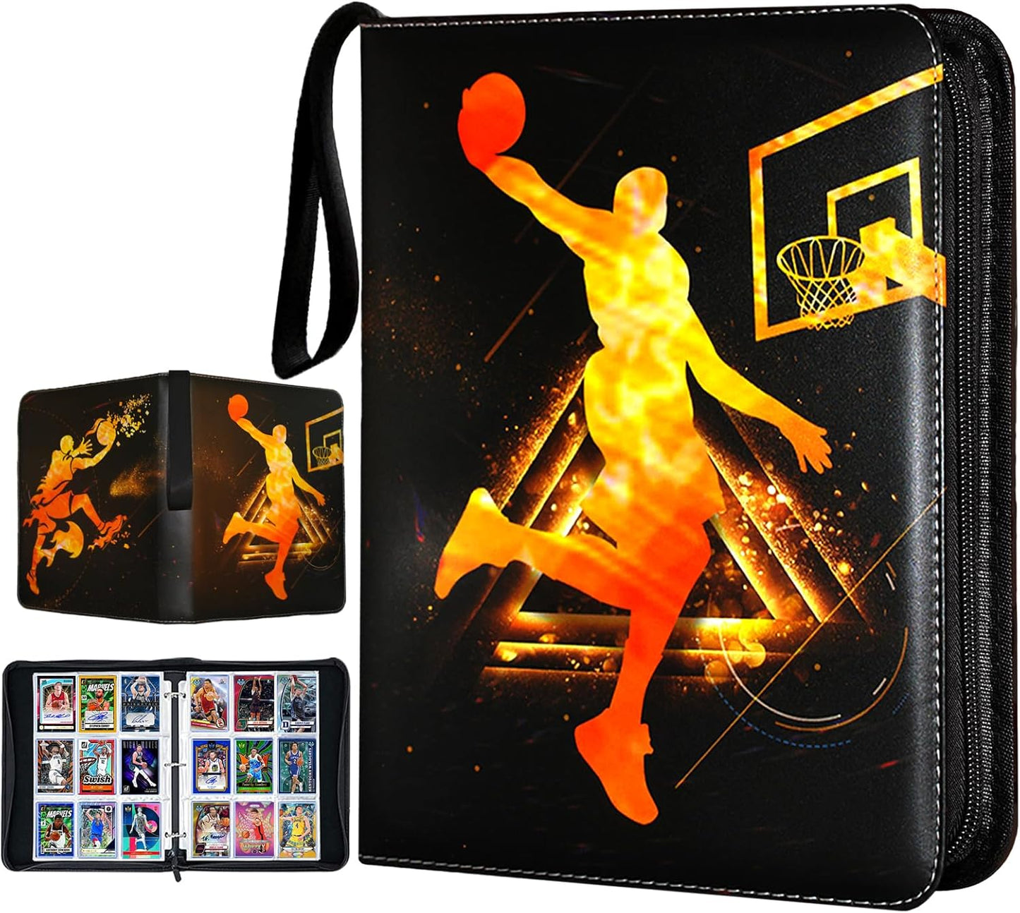 Basketball Cards Binder - 900 Pockets Trading Card Holder Album | Includes 50 Removable Sleeves