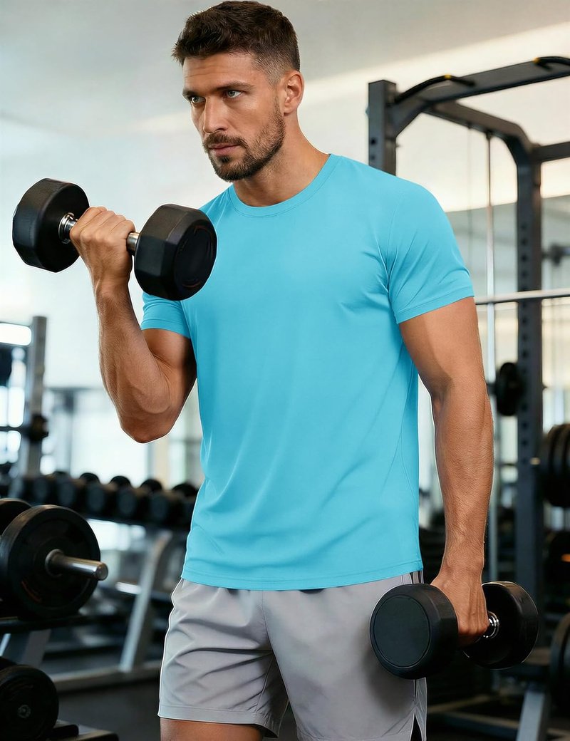 Men's UPF 50+ Quick Dry Athletic T-Shirt - Short Sleeve Workout & Swim Top | Performance Rash Guard