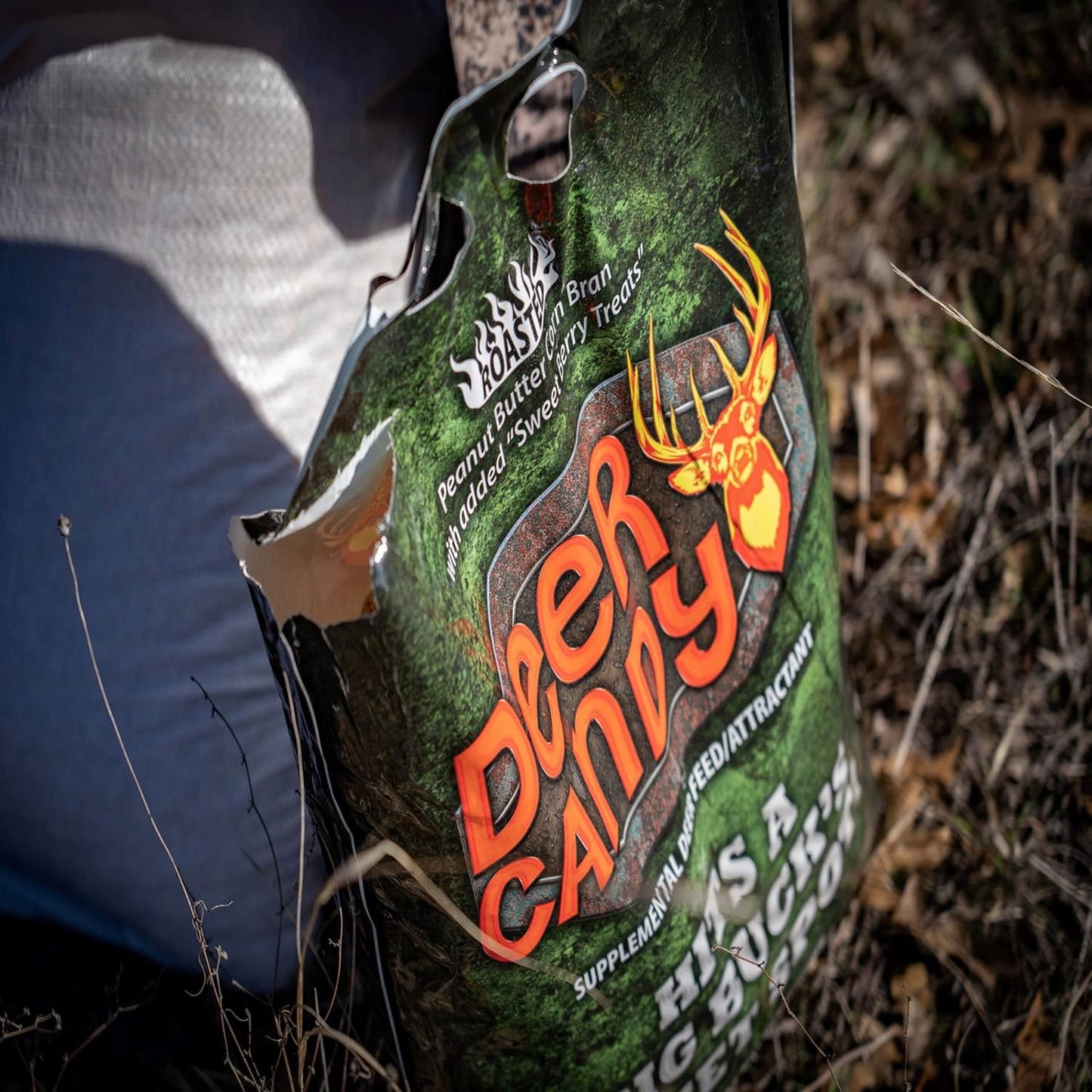 BOSS Buck Deer Candy | Strong Aroma Supplemental Deer Feed with Peanut Butter Corn Bran and Sweet Berry Treats for Hunting - 40lbs (18.14kg)