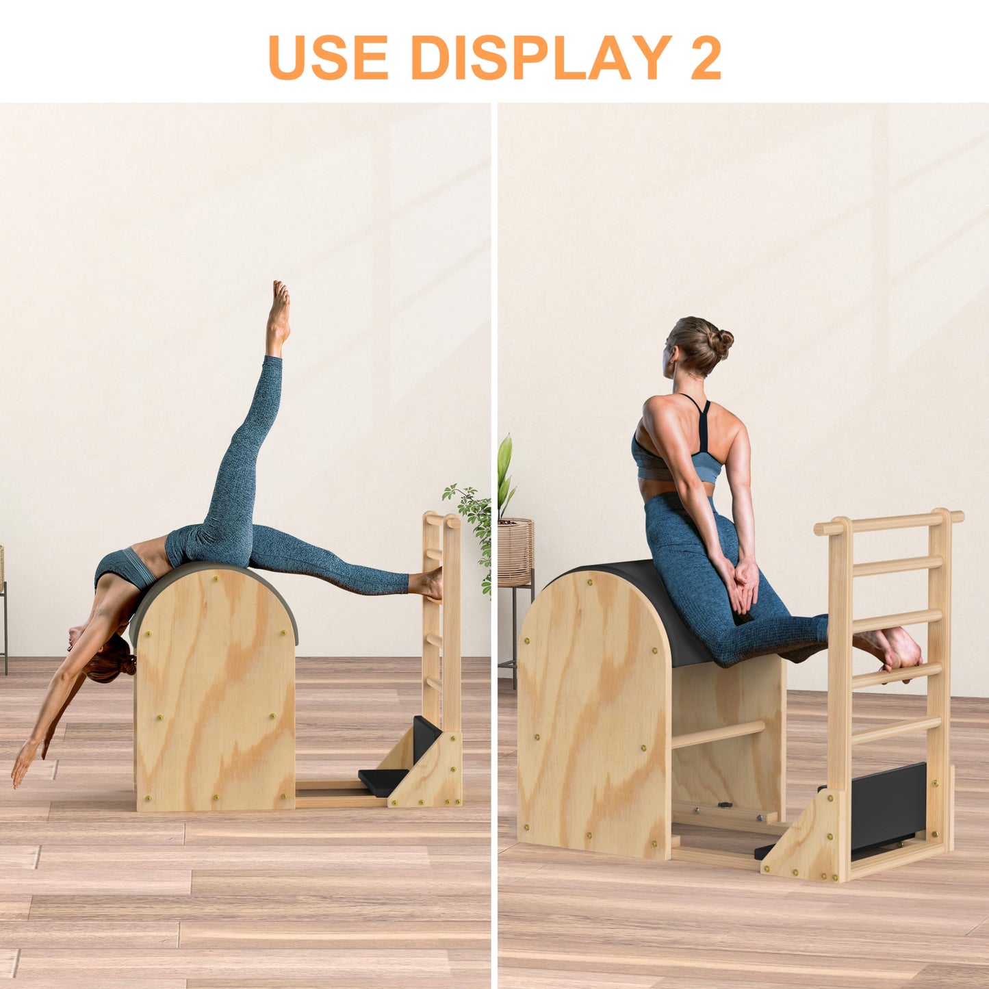 Pilates Barrel, Pilates Spine Corrector is Designed for People who Work in Offices, Pilates Arc Corrects Posture, Relaxes, Stretches, and Stretches to Make The Spine Soft and Supple- Sturdy Solid-jL2y