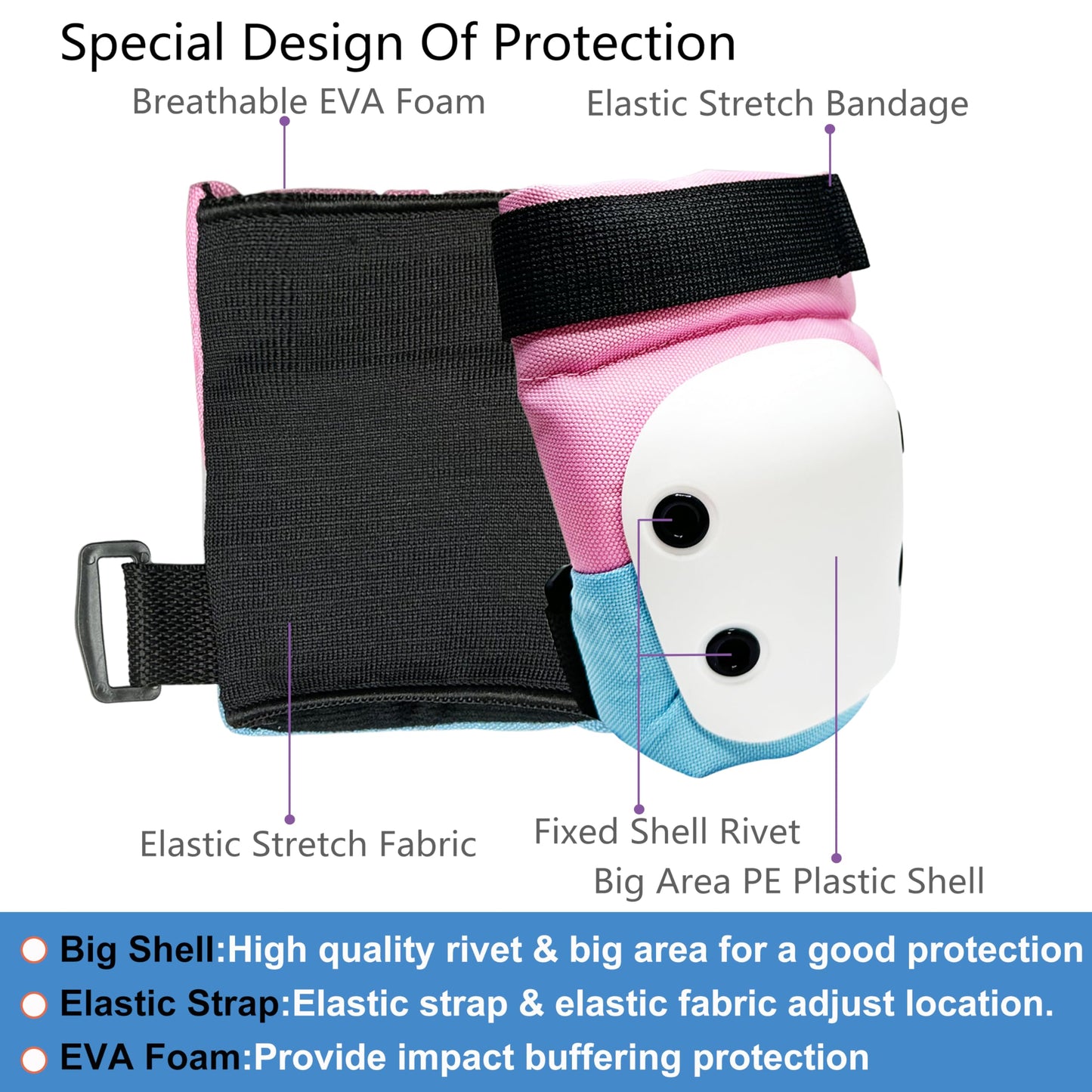 Kids Knee Pads and Elbow Pads Set for Roller Skates Girls 5-8,Roller Blades and Skateboarding Protective Gear Set Accessories,Ice Skate Guard and Skateboard Elbow Pad for Kids 5-8,Size XS