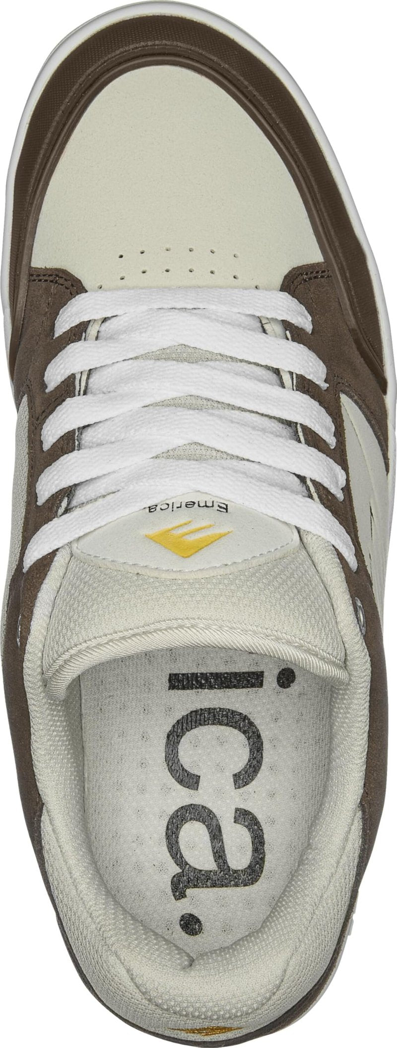 Emerica Heritic – Bold Skate Look, Reinforced Cupsole, Cushioned Feel, Everyday Sneakers Brown/Tan