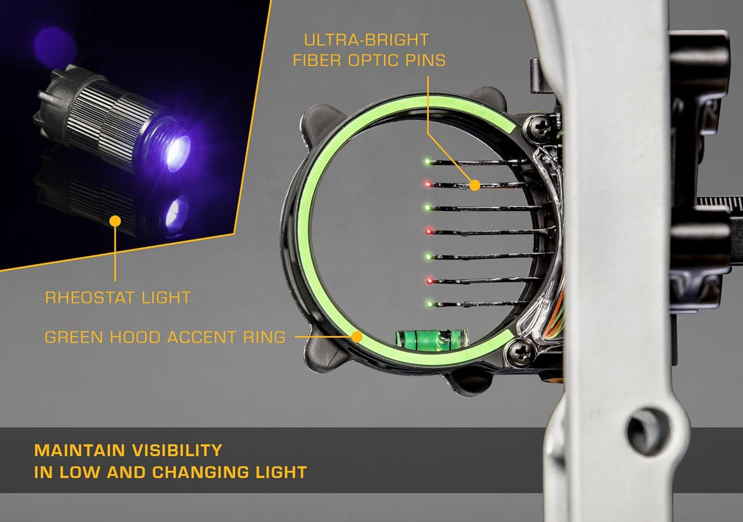 Trophy Ridge - Fix Series Bow Sight with Precision Adjustment | Durable Design for Accurate Shooting