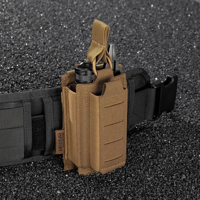 Tactical Open-Top Molle Mag Pouch for Pistol | Single/Double/Triple Capacity, Durable Design