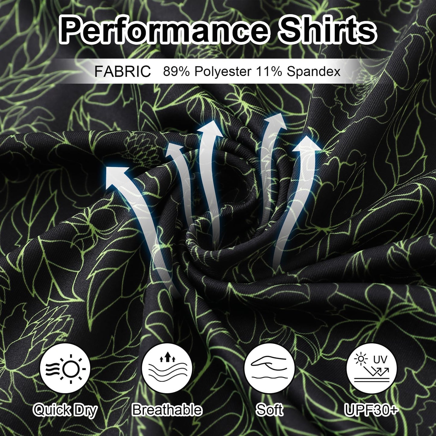 YAMXDM Golf Polo Shirts for Men - Print Moisture Wicking Quick Dry Polo Shirts for Men, Short Sleeve Collared Polo Shirts for Golf Tennis Casual Wear