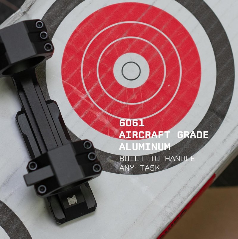 Monstrum Deadlock PRS Cantilever Scope Mount - Anti-Cant Bubble Feature for Precision Shooting