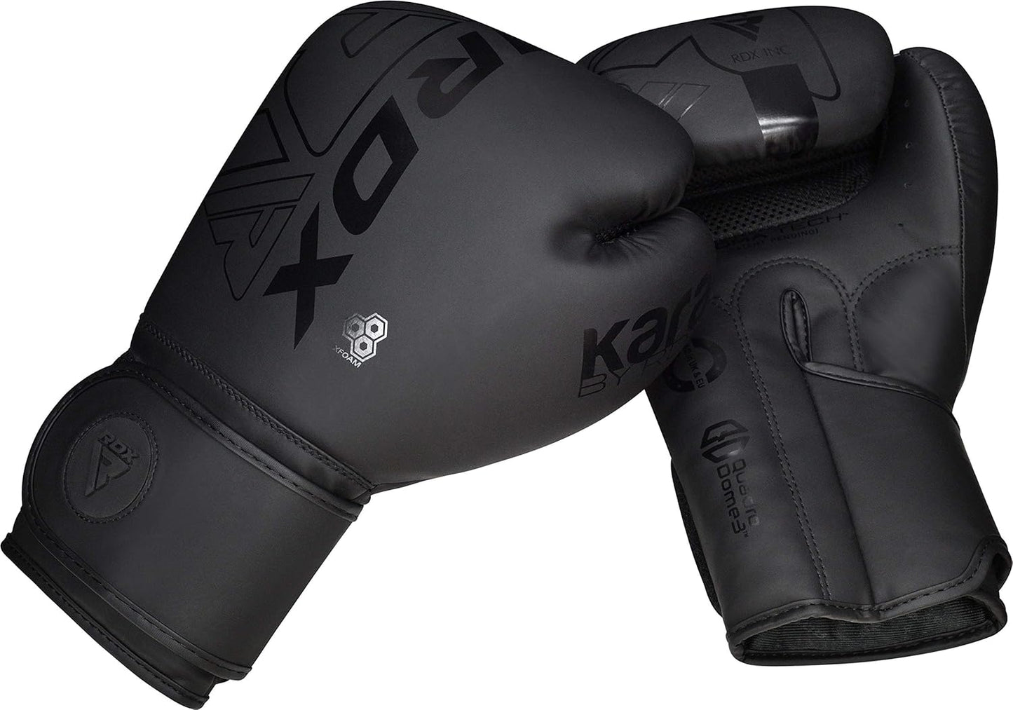 RDX Boxing Gloves - Pro Training Sparring MMA Kickboxing | Maya Hide Leather, Ventilated Palm, 8-18 Oz Sizes