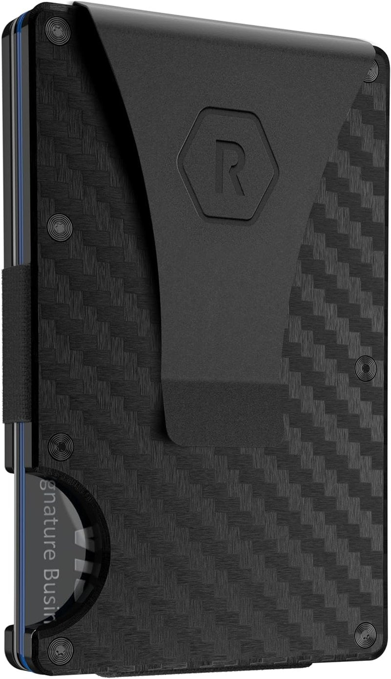 Ridge Wallet - Slim Minimalist RFID Protected Wallet for Men | Carbon Fiber, Compact Design