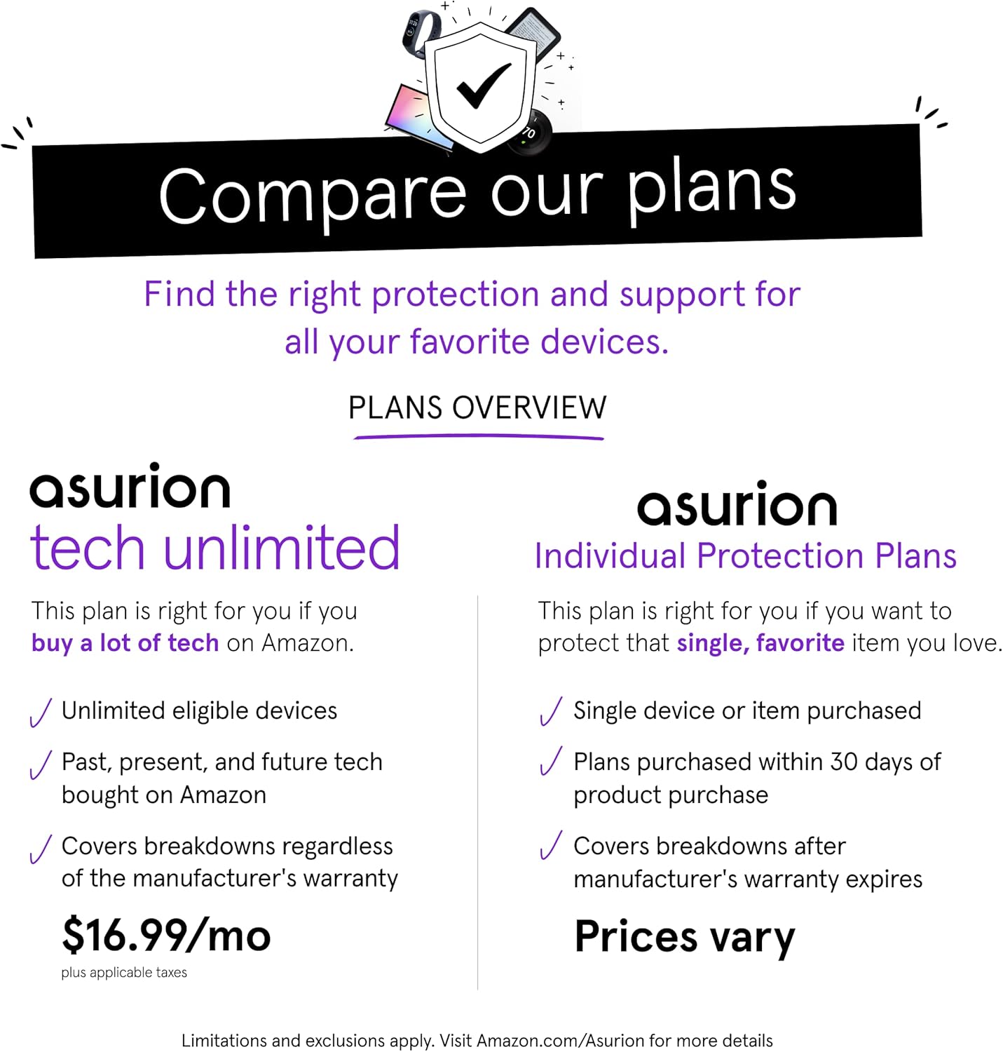 Electronics Protection Plan - 2 Year Coverage for Devices $50-$59.99