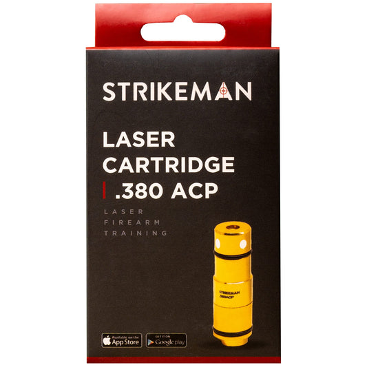 Strikeman .380 ACP Dry Fire Laser Training Cartridge - Great for Target Shooting Practice with Pistols, Made for The Firearm Training System - Red Laser Cartridge Only