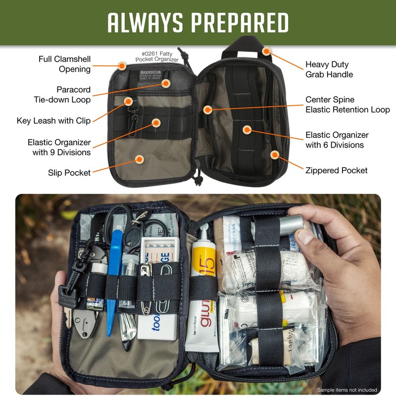 2012, Maxpedition Fatty Pocket Organizer (Black), Medium
