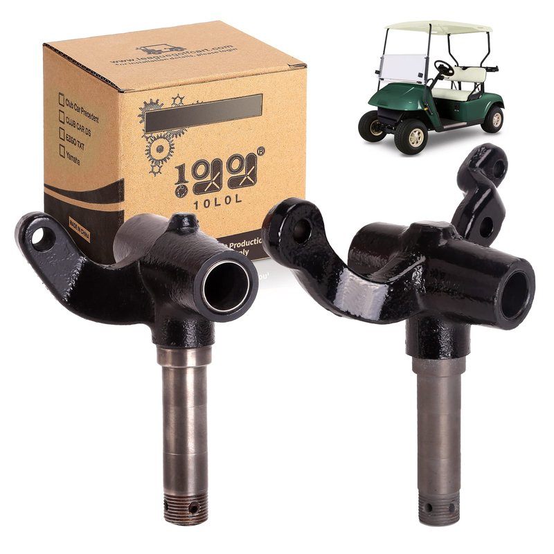10L0L Golf Cart Spindle Assembly for EZGO TXT/PDS 2001.6-up Gas & Electric, Front End Repair Kit with Passenger & Driver Side, OEM# 70673-G02 70942-G02