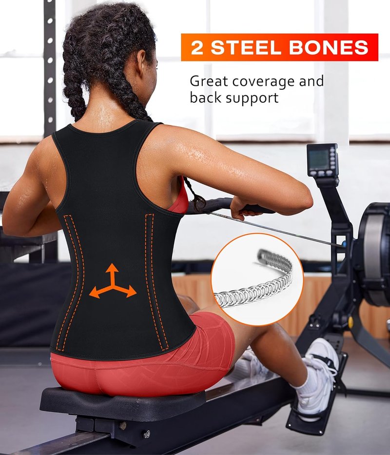 Waist Trainer for Women - Sauna Suit Sweat Vest for Effective Workout | Adjustable Fit