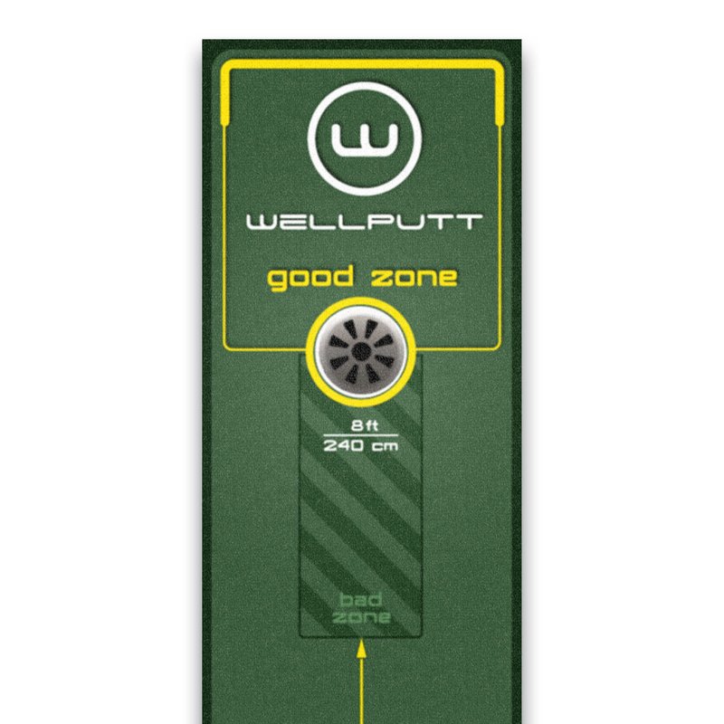 WELLPUTT - Golf Putting Training Mat - 10ft Start 2.0