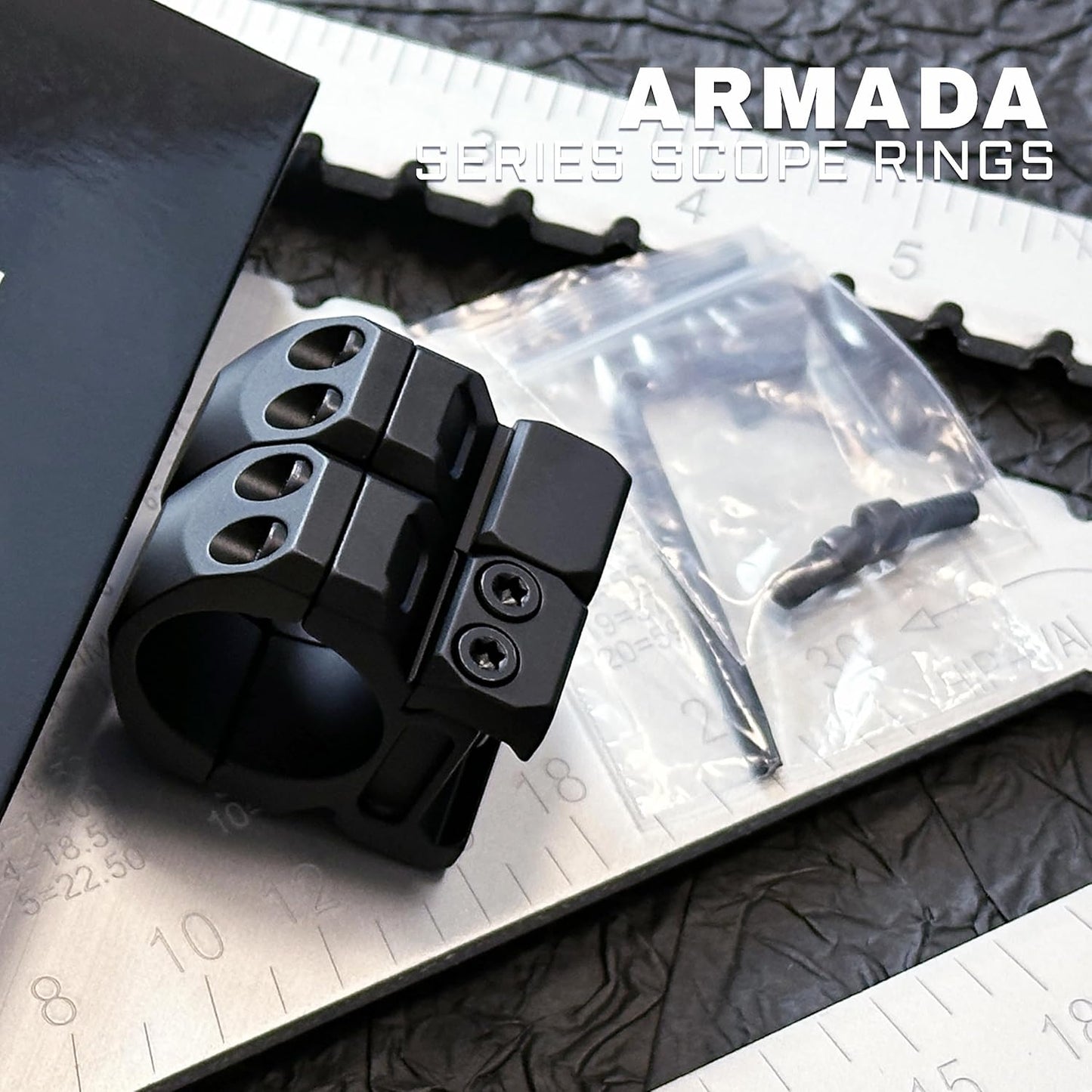 Triton Armada Tactical-Grade Scope Rings - 0.75" Center Height for Precision Shooting
