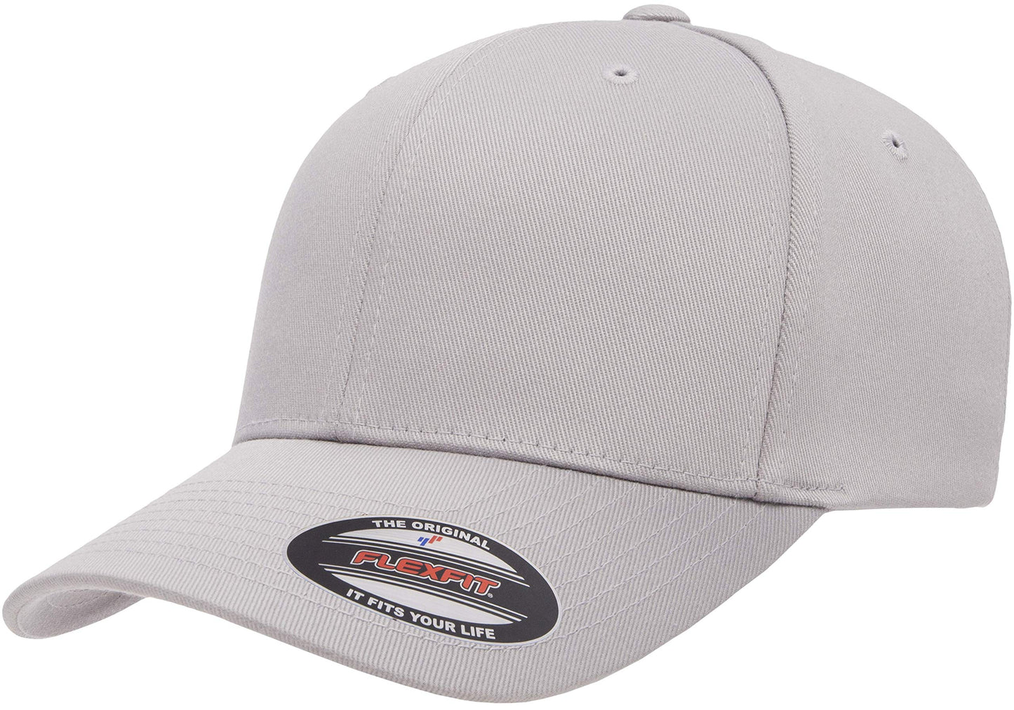 Flexfit Men's Athletic Baseball Fitted Cap Silver