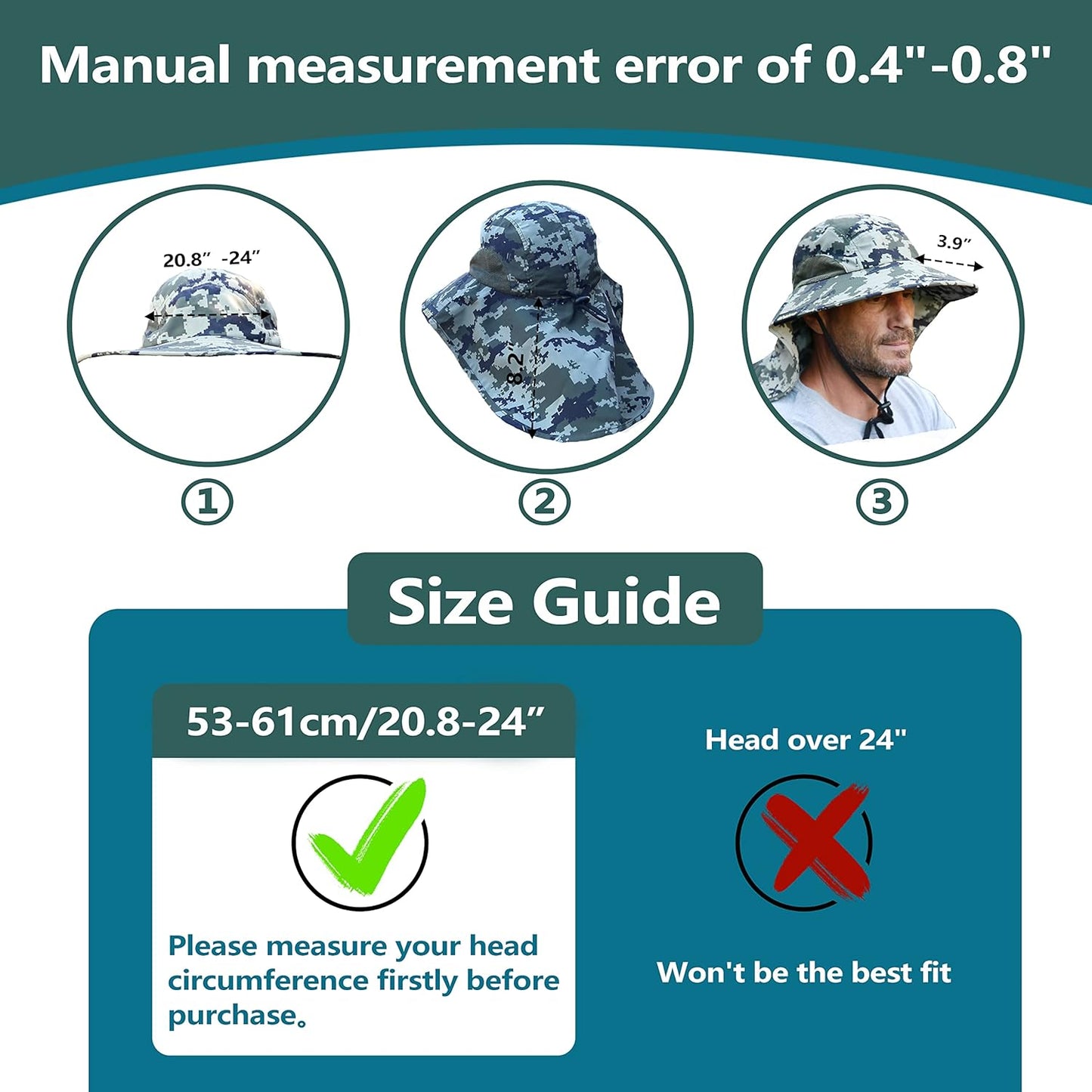Solaris Sun Hat - UPF 50 Sun Protection for Men & Women | Lightweight Wide Brim Fishing & Hiking Cap
