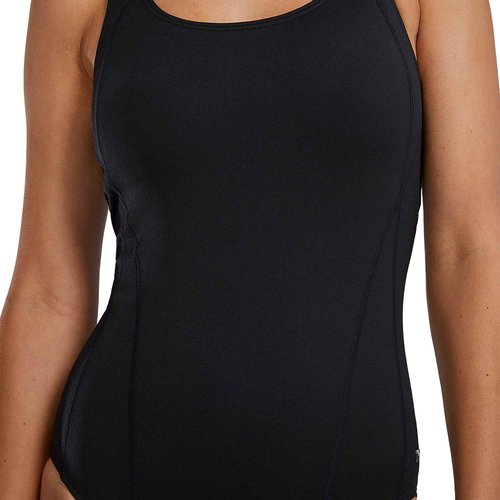TYR Women's Durafast Elite Max Splice Controlfit One Piece Swimsuit, Black, 18