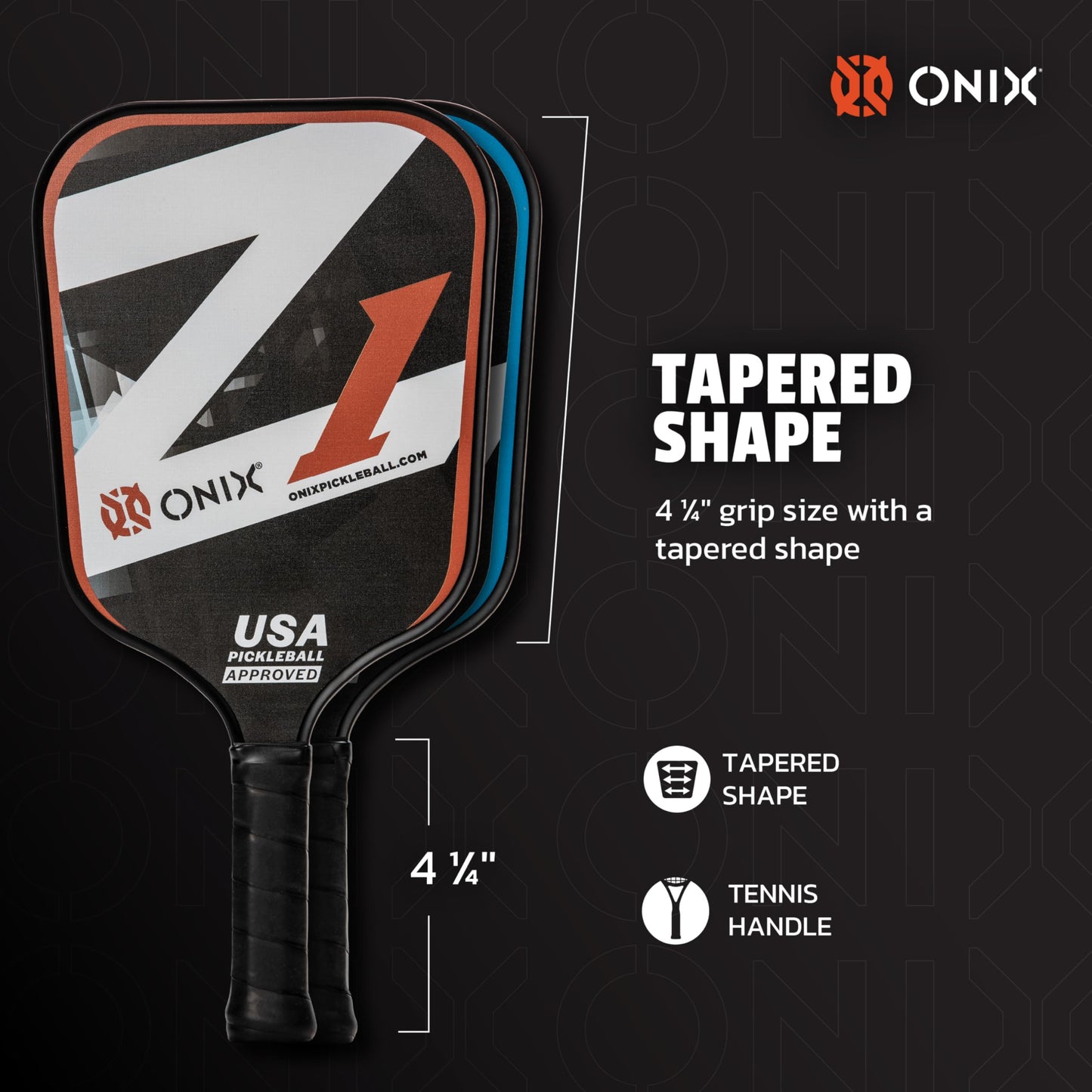 Onix Z1 Pickleball Starter Kit - Includes Two Z1 Composite Pickleball Paddles with Four Onix Fuse Balls in an Easy to Carry Case