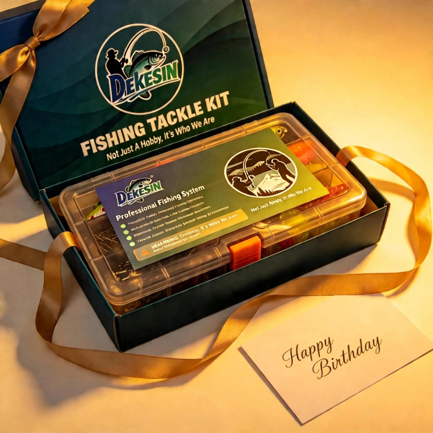 DEKESIN Bass Fishing Starter Kit 75pcs Small Tackle Box Set