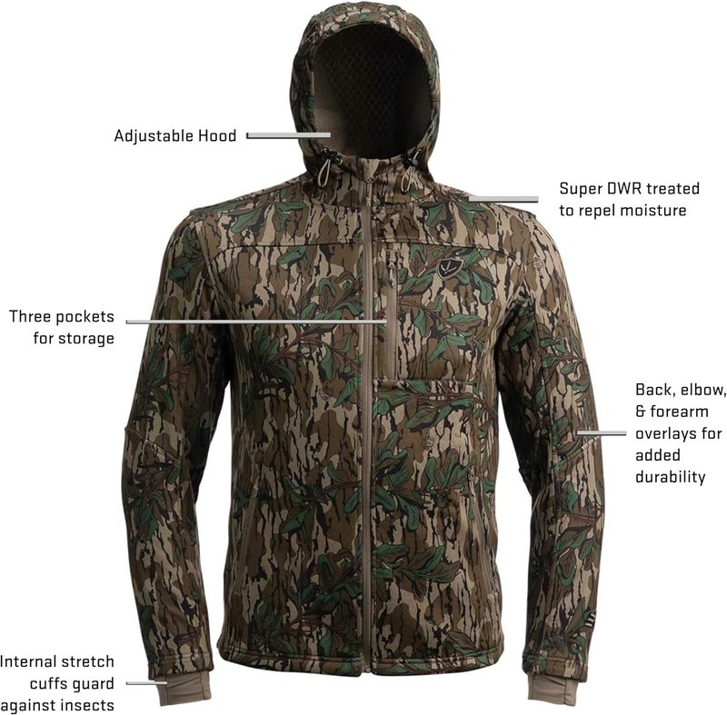Camouflage Turkey Hunting Jacket for Men - BLOCKER OUTDOORS Finisher | Waterproof & Breathable