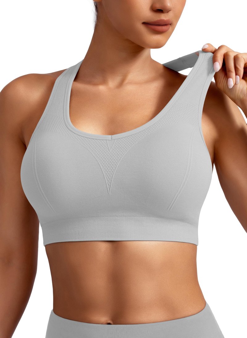 MIRITY Women Racerback Sports Bras - High Impact Workout Gym Activewear Bra Pack of 7