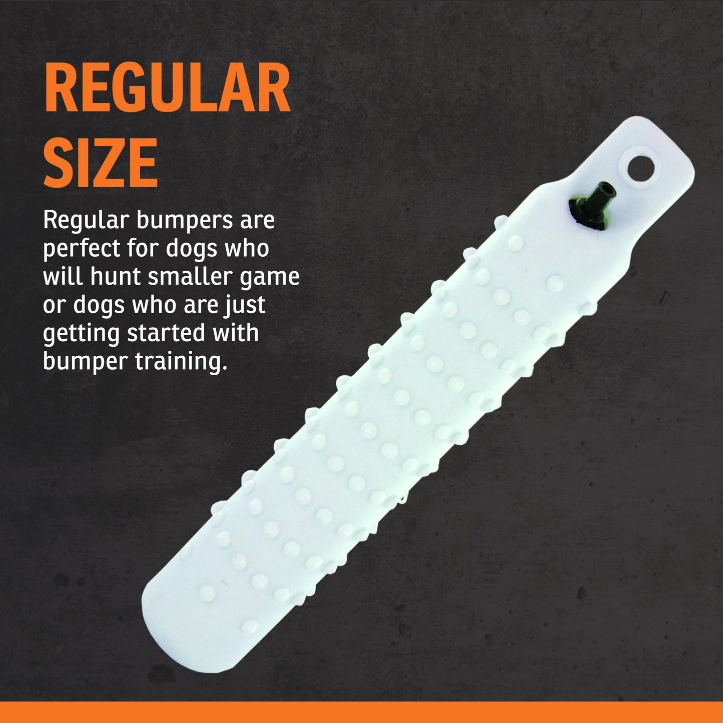 SportDOG White Plastic Dummies - Durable Soft Plastic Retriever & Hunting Bumper Training Accessory for Dogs - All Breeds - Non-Toxic Weatherproof Material - High-Visibility Color