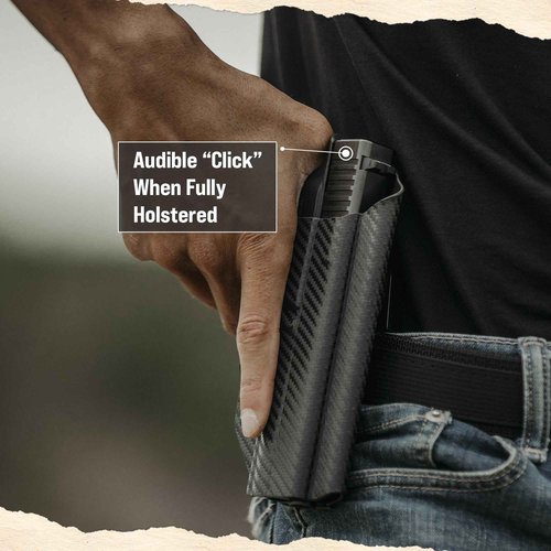 We The People Holsters - Thin Blue Line - Right Hand - OWB Holster Compatible with Smith & Wesson M&P / M2.0 4"/4.25" Compact 9/40 RDS
