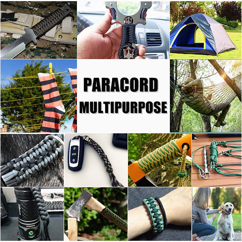 WEREWOLVES 650lb Paracord/Parachute Cord, 9 Strand Paracord Rope