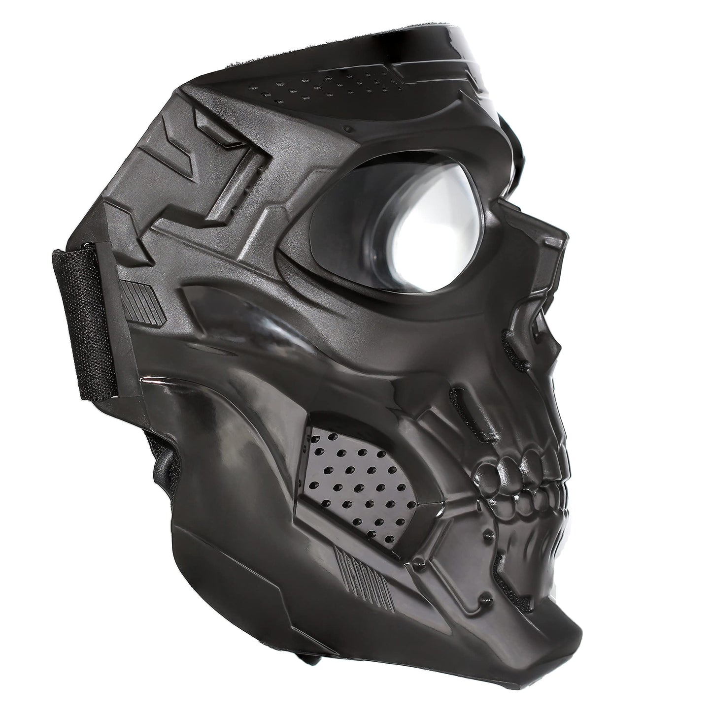 Airsoft Skull Mask Full Face Tactical Masks with PC Lens，Resistant Army Fans Supplies Tactical Mask for Halloween Paintball Game Movie Props Party and Other Outdoor Activities