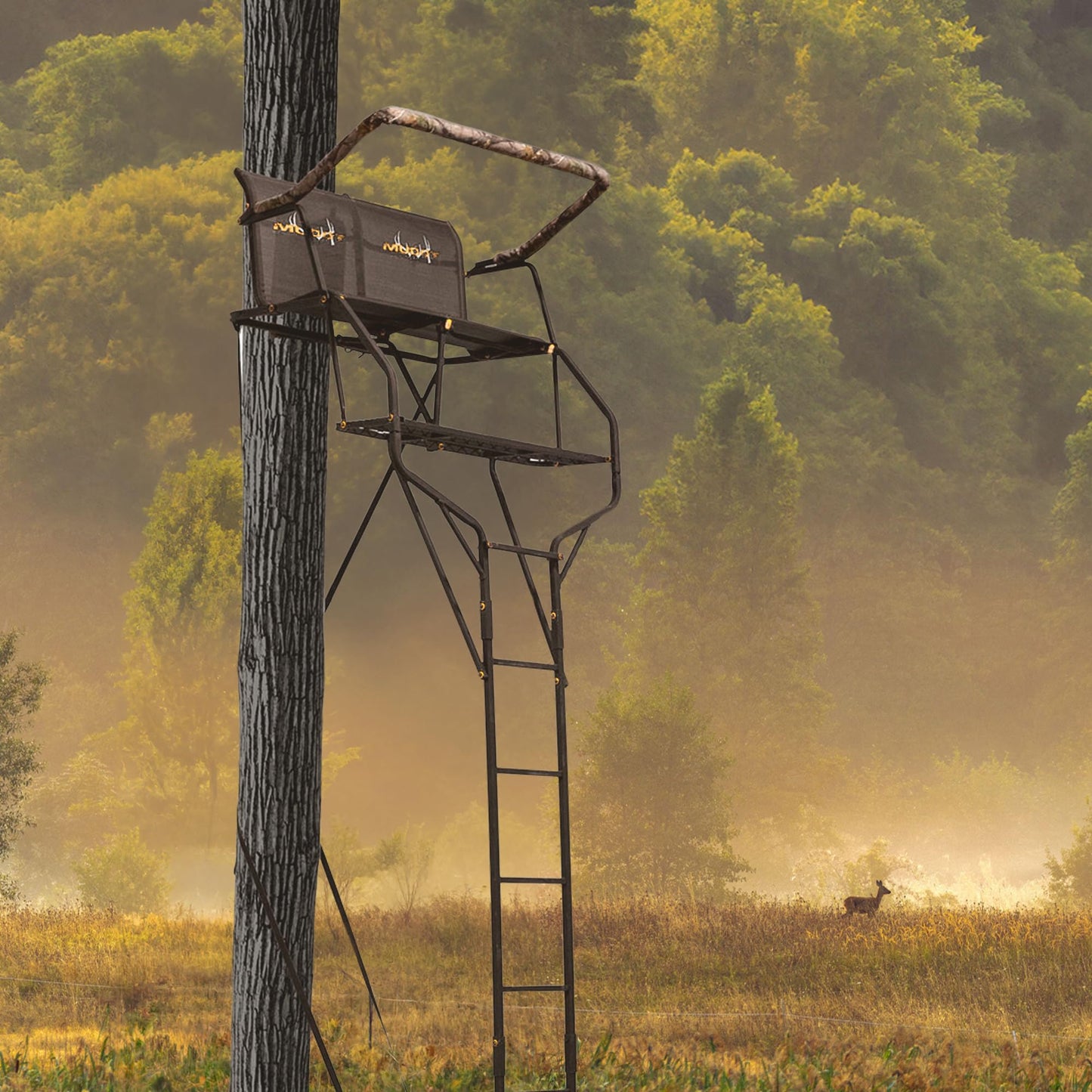 Muddy Double Droptine Deer Hunting Ladderstand, 2 Person