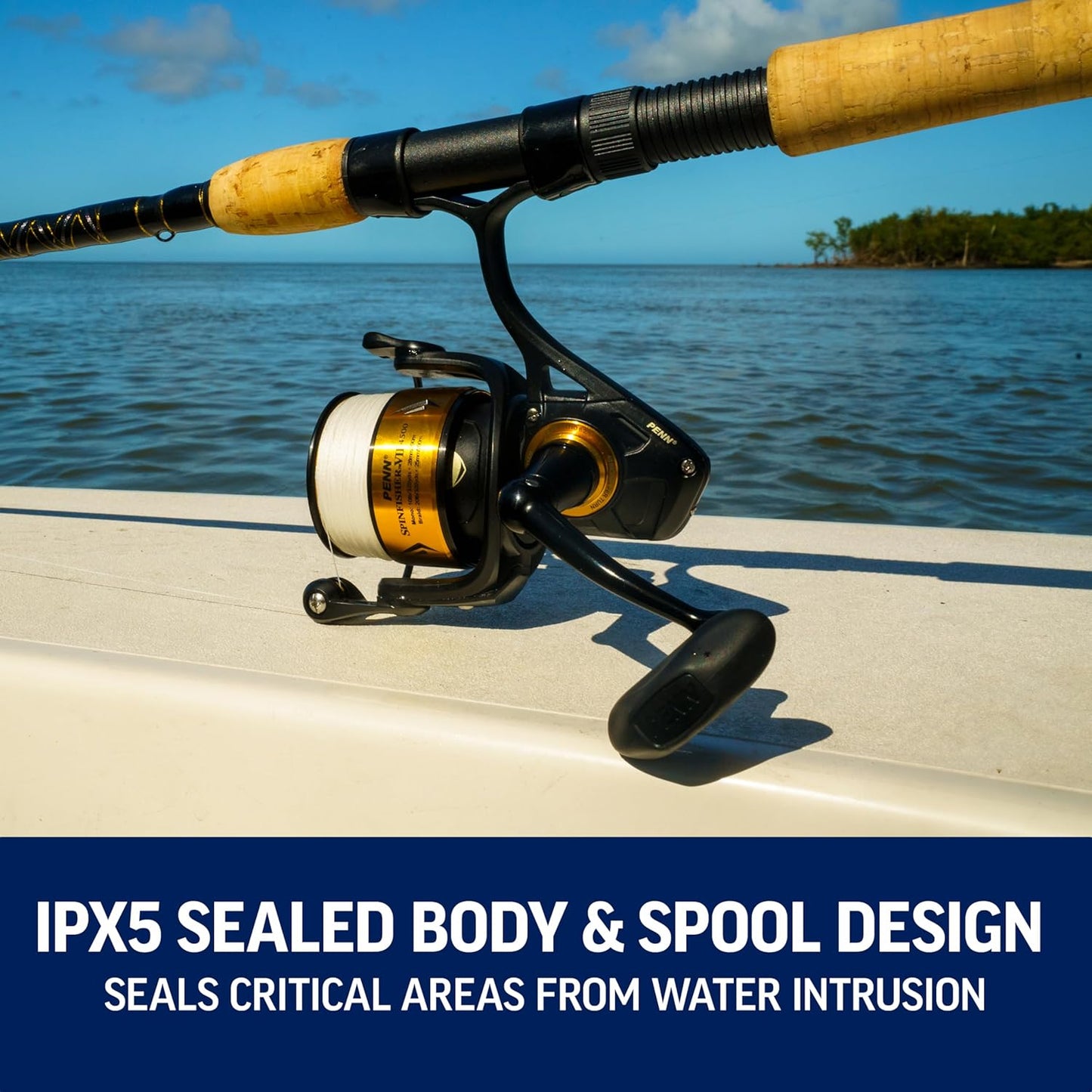 Spinning Fishing Reel - Penn Spinfisher VI with Enhanced Drag System | Durable Design for Freshwater & Saltwater