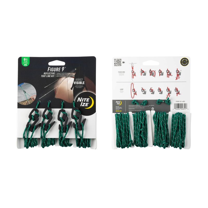 Nite Ize Figure 9 Reflective Tent Line Kit - 2 Count (2 Pack)