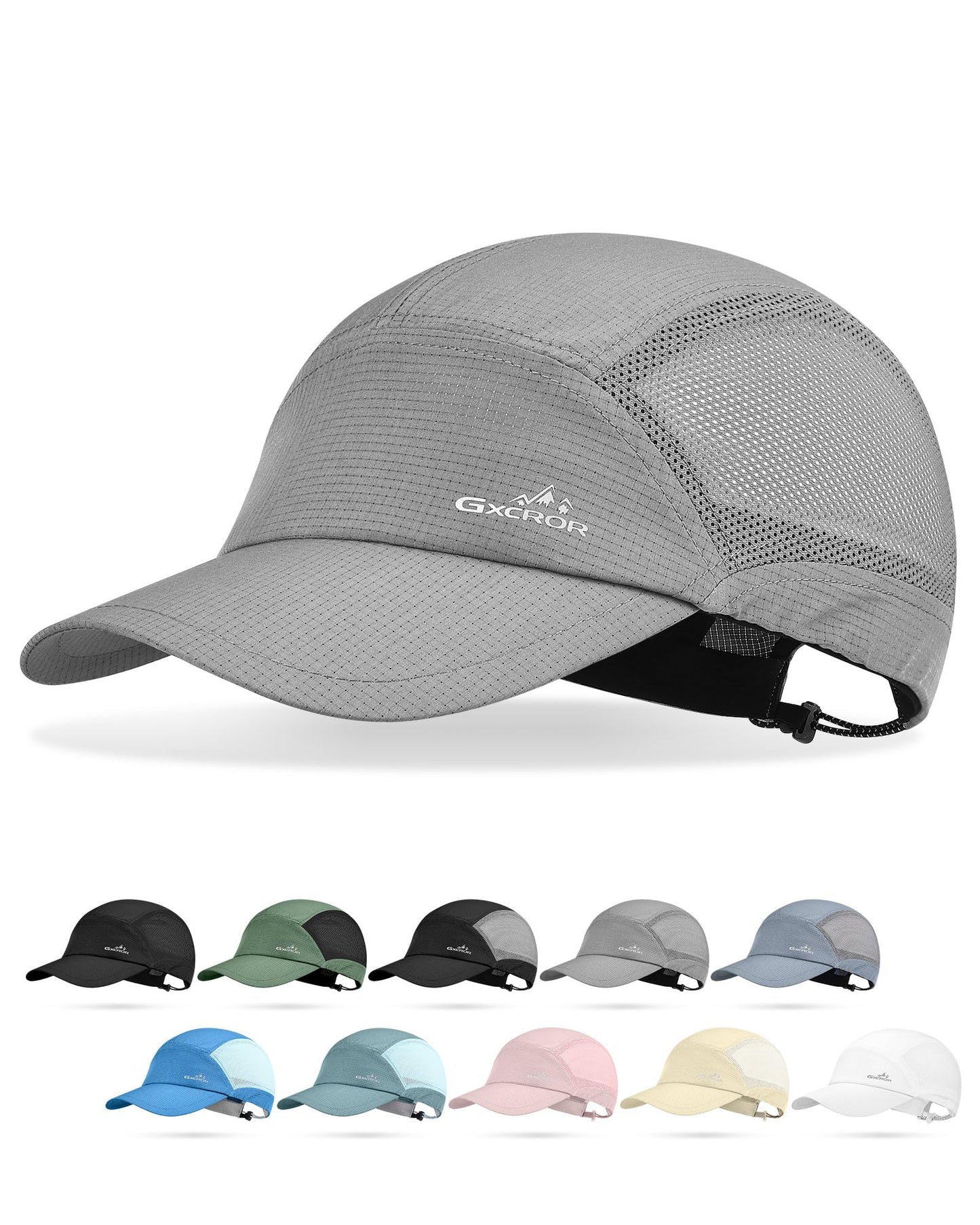 GXCROR Performance Baseball Cap for Men & Women - UPF 50+ Running Hat, Lightweight Quick-Dry Sports Hat for Golf, Hiking, Gym