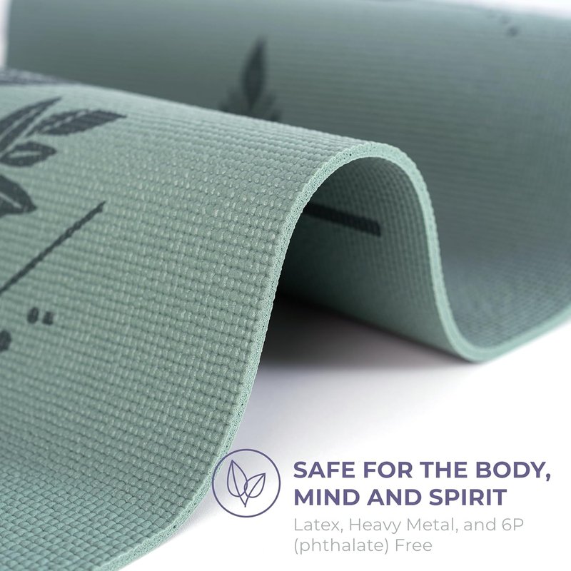 Ascend Yoga Mat - Non-Slip 6mm Thick Workout Mat for Pilates & Fitness | 72" x 24" Reversible Design