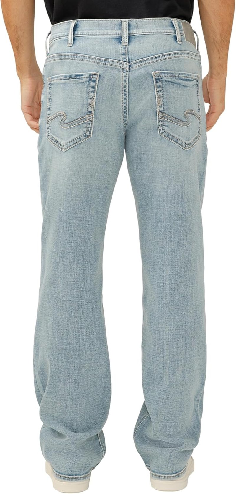 Silver Jeans Co. Men's Gordie Relaxed Fit Straight Leg Jeans - Comfortable Denim | Classic Style