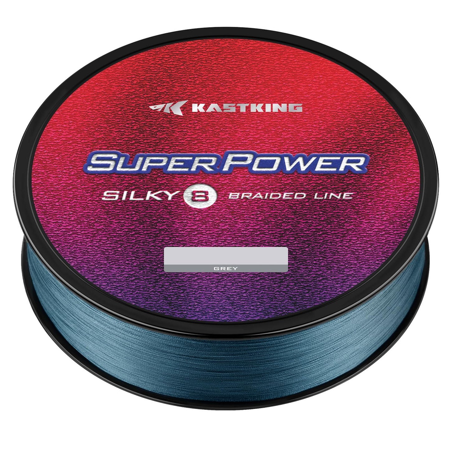 KastKing Superpower Silky8 Braided Fishing Line, Gray, 8 Strands, 6 LB, 300 Yds