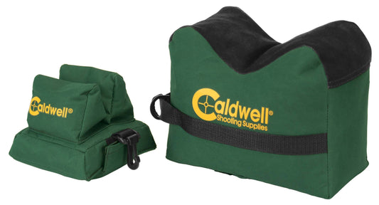 Caldwell DeadShot Boxed Combo Front and Rear Bag with Durable Construction and Water Resistance for Outdoor, Range, Shooting and Hunting, Green/Black