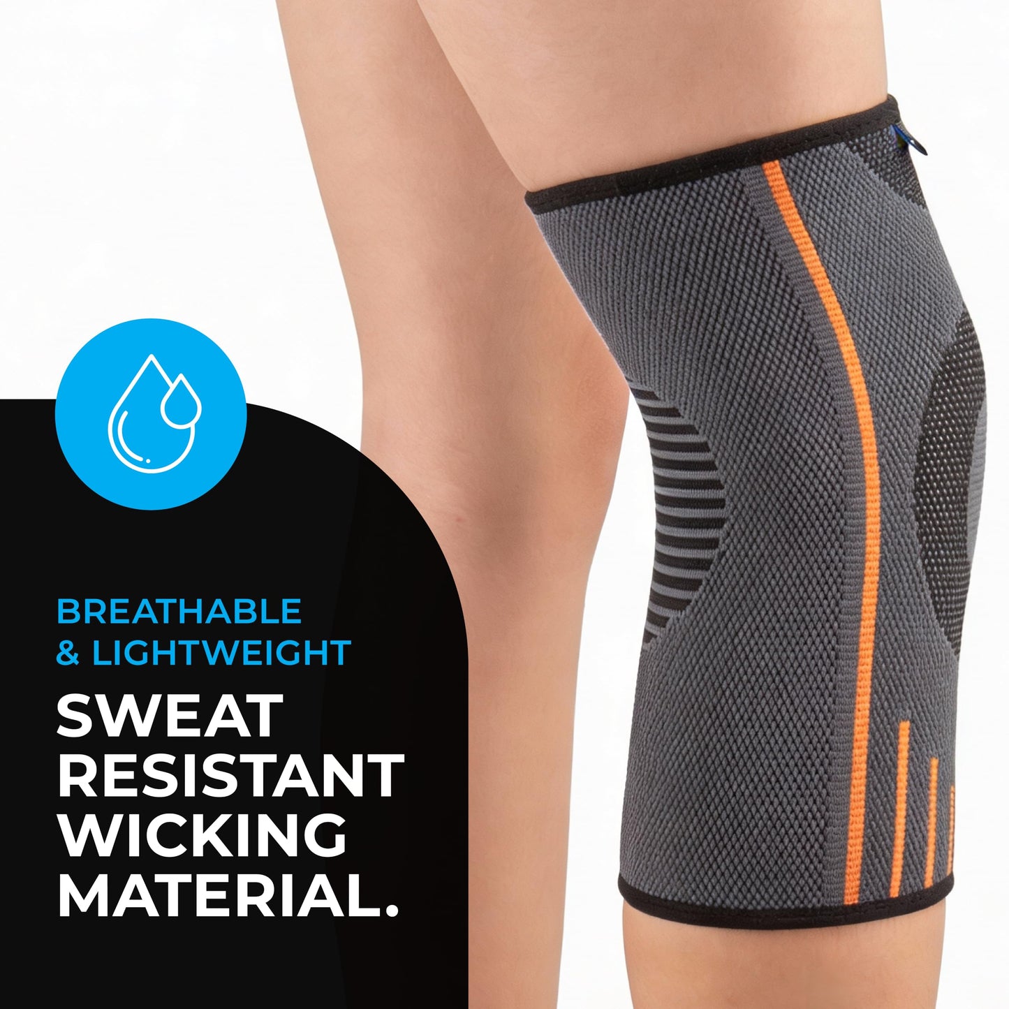 VITTO Kids Knee Brace - Osgood Schlatter Knee Brace Youth, Compression Sleeve for Boys and Girls from 4-14 years old (L)