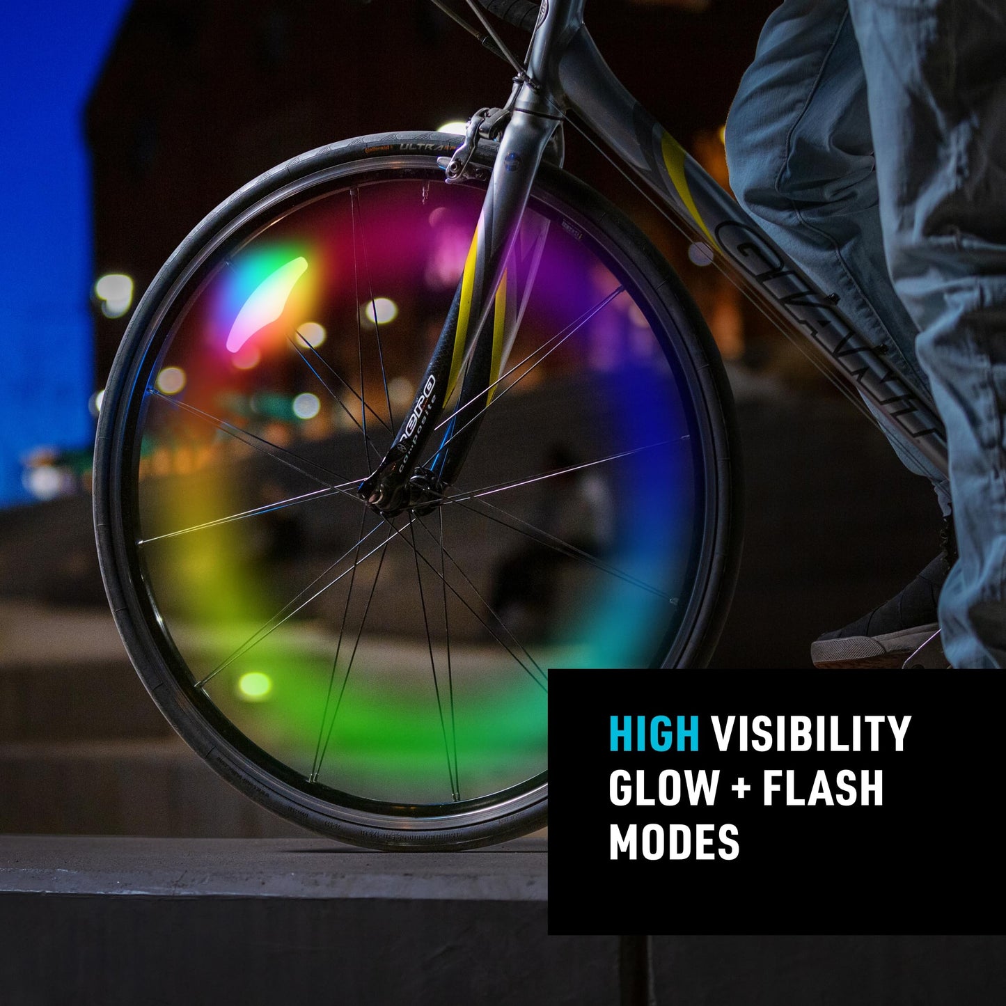 Nite IZE SpokeLit Wheel Light - Bicycle Spoke Light for Visibility and Safety - LED Lights for Bike Wheels - Bicycle Wheel Light - Rechargeable Battery - Disc-O Tech