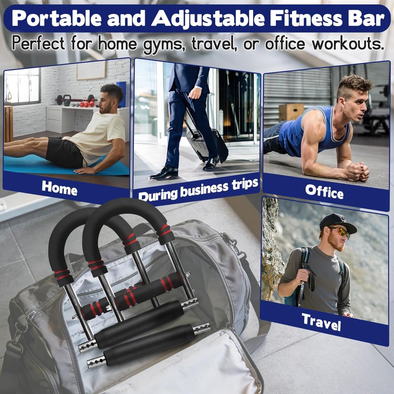 U-Shaped Chest Workout Equipment Spring Resistance Accessories, 30-66lb, 110-140lb Two Sets, Twister arm Trainer Accessories, Home Gym Accessories from Beginners to Muscle Building Strength Training