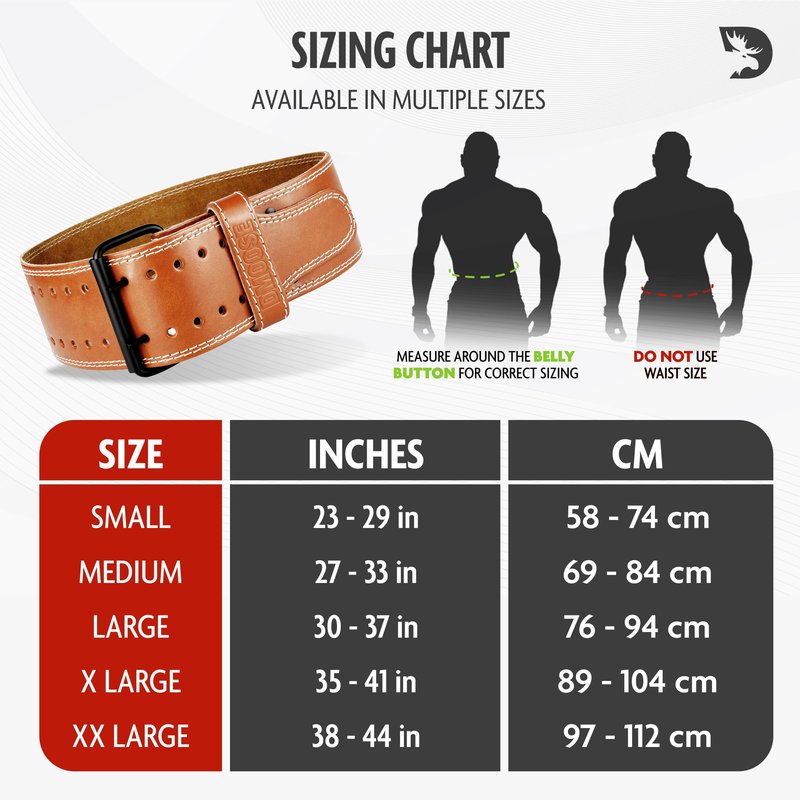 DMoose Weight Lifting Belts for Men Genuine Leather for Men and Women, 4 Inch Wide, Adjustable Buckle, 5MM Thick for Weightlifting, Workout, Gym, Squat, Deadlift, Great Lower Back Support (Brown XL)