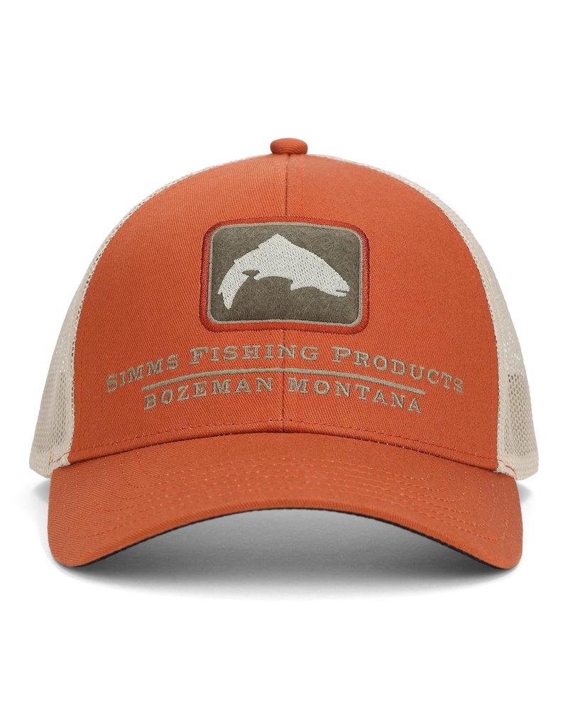 Simms Double Haul Icon Trucker Simms Orange One Size